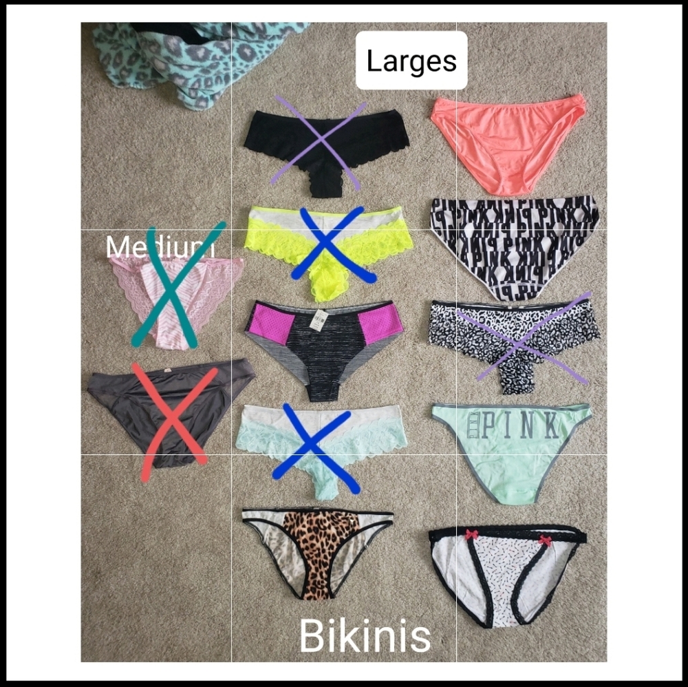 40 NWT pairs of Victoria's Secret and PINK panties
